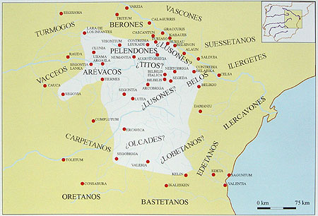 Ciudades y etnias de Celtiberia